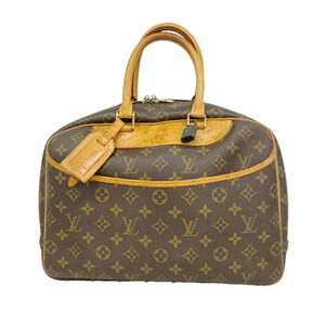 Louis Vuitton Monogram Deauville Handbag M47270 Brown Women's